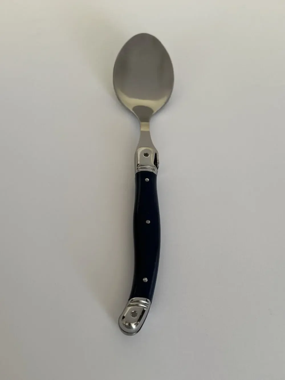 Laguiole Style Navy Blue Stainless Steel Spoon 1pc